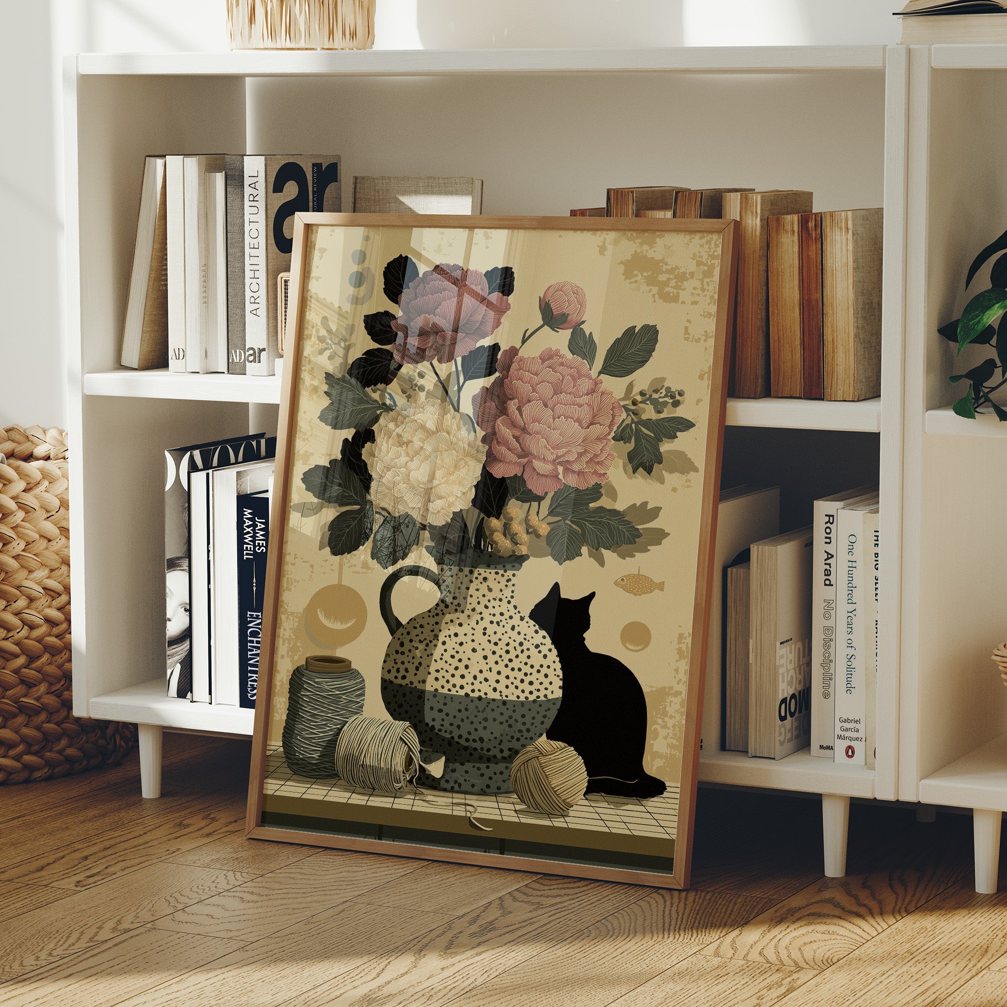 Peonies and Yarn