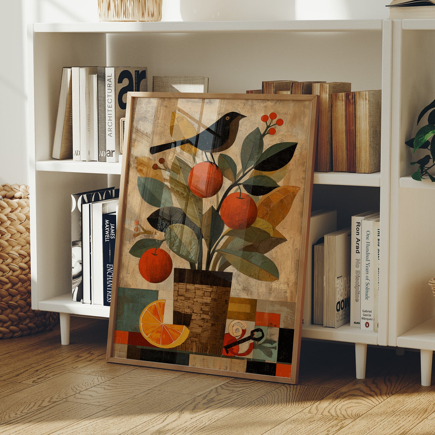 Orange Tree and Blackbird