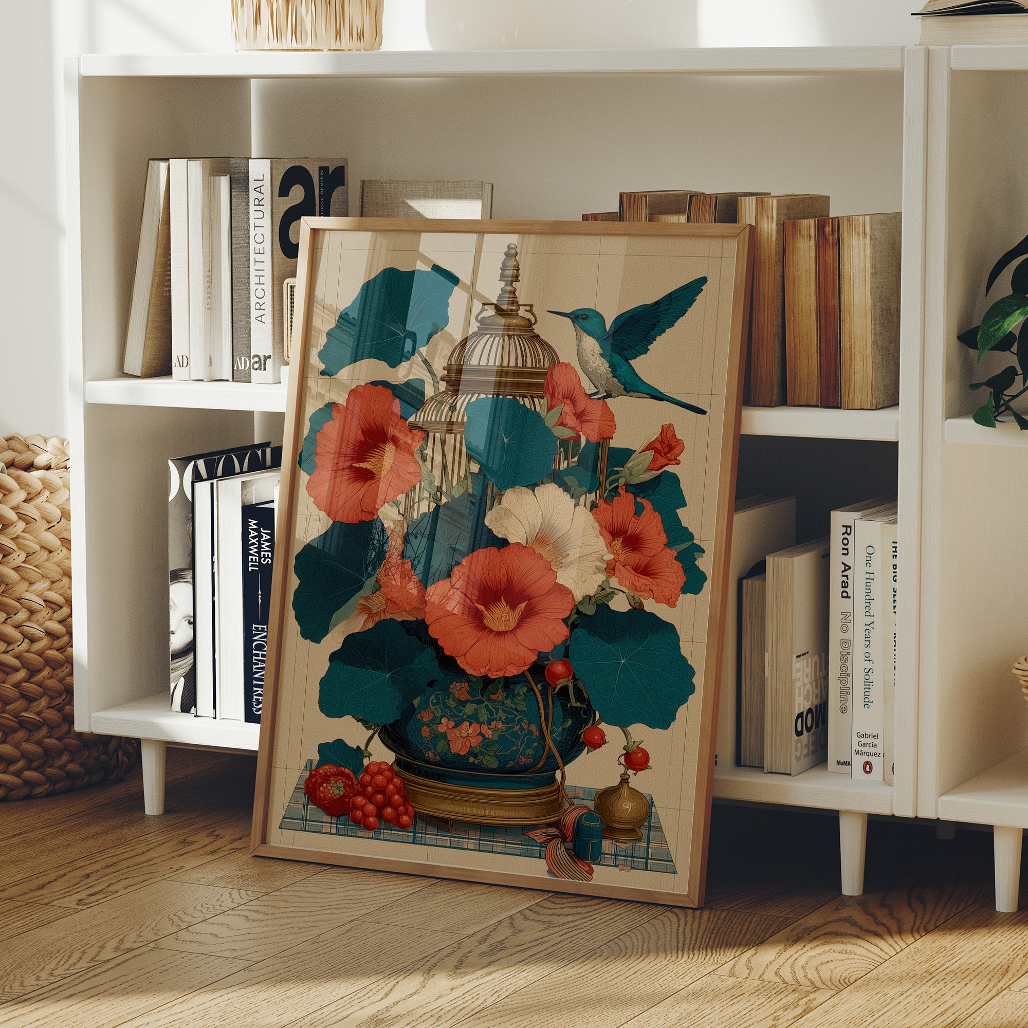 Nasturtiums and the Birdcage