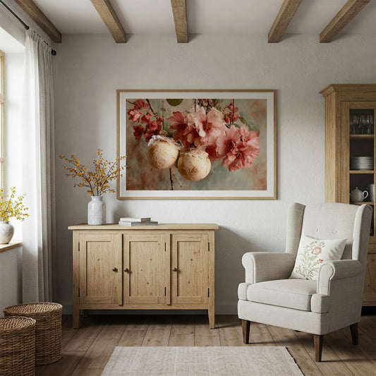 Camellias and Lace-Trimmed Gold