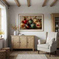 Holly Berries and Painted Baubles