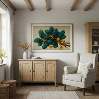 Pine Bough Tied With Gold Silk
