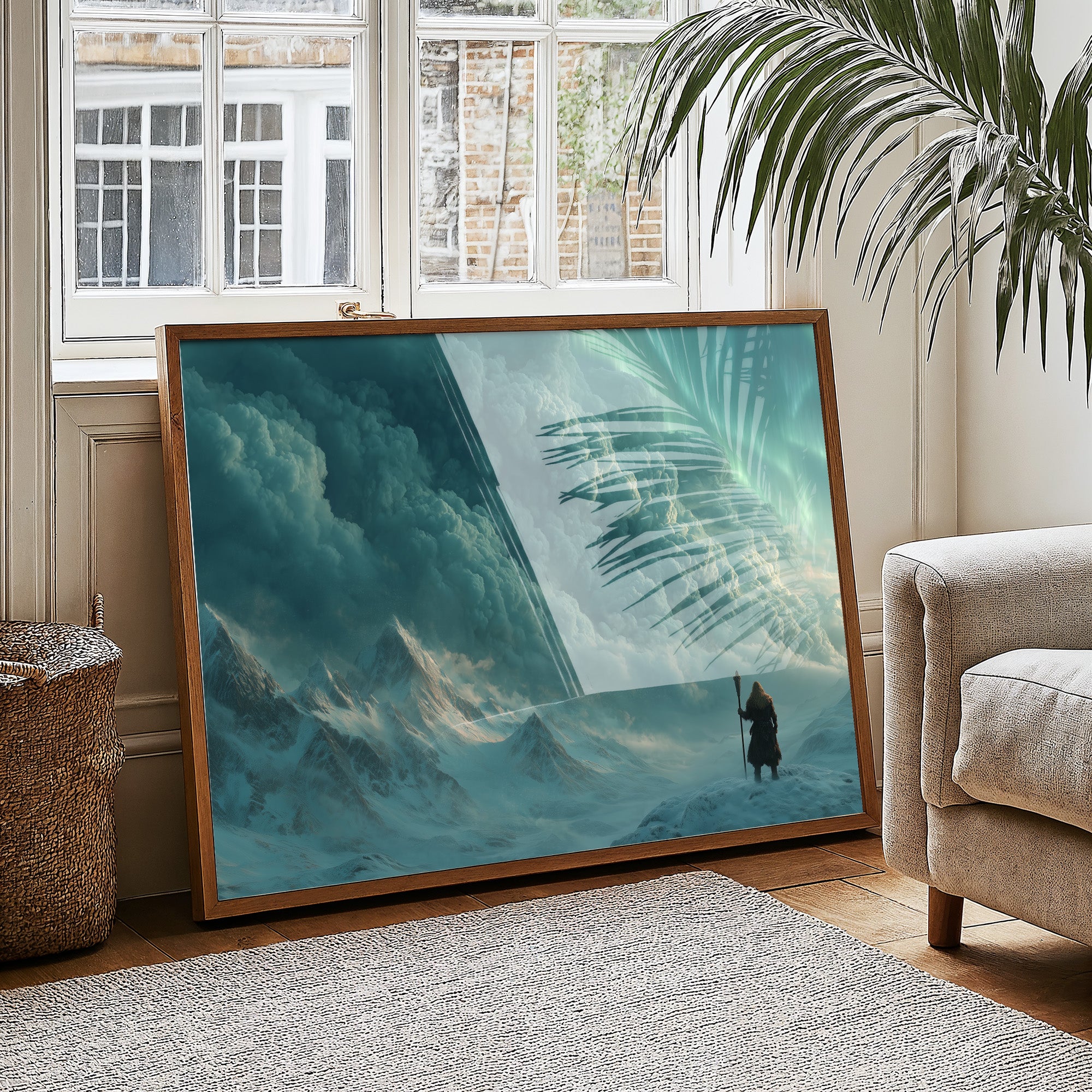 Traveler Beneath the Storm Wall