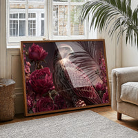 Falcon Among Garden Roses