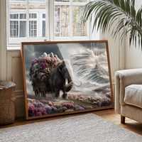 Mammoth's Blossom-Draped Easter Cart