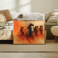 Wild Herd in Amber Dust