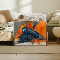 Steam Engine in Blazing Orange
