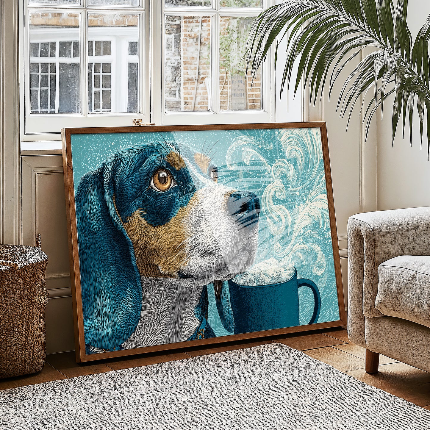 Beagle and the Steaming Mug