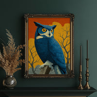 Unimpressed at Sunset: Owl Judges Quietly