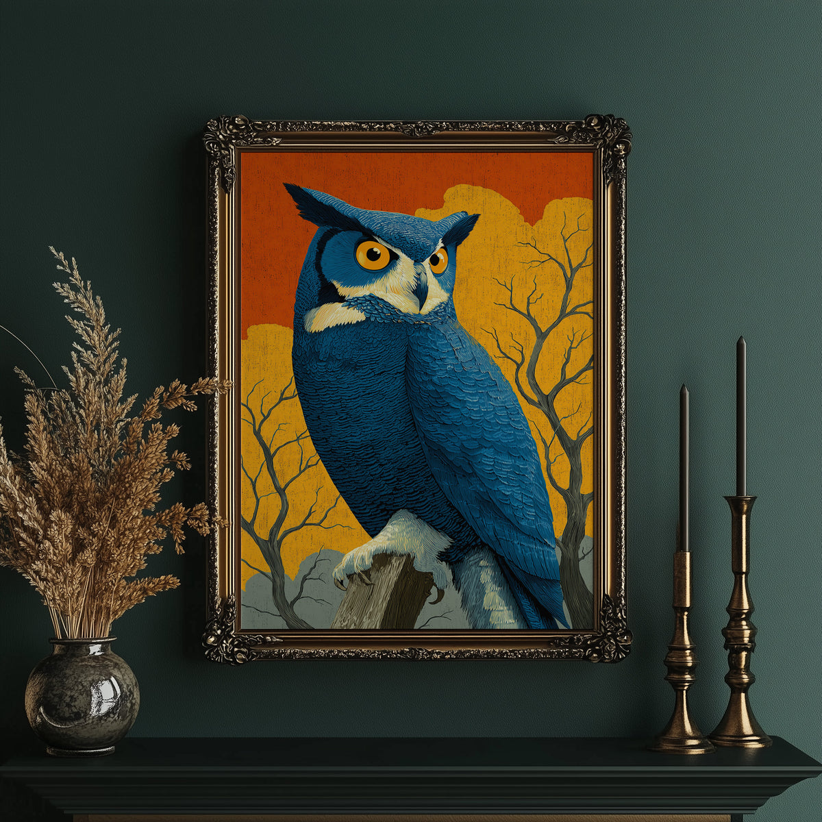 Unimpressed at Sunset: Owl Judges Quietly