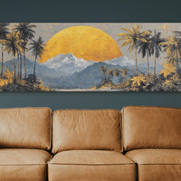Golden Sun Beyond The Palms