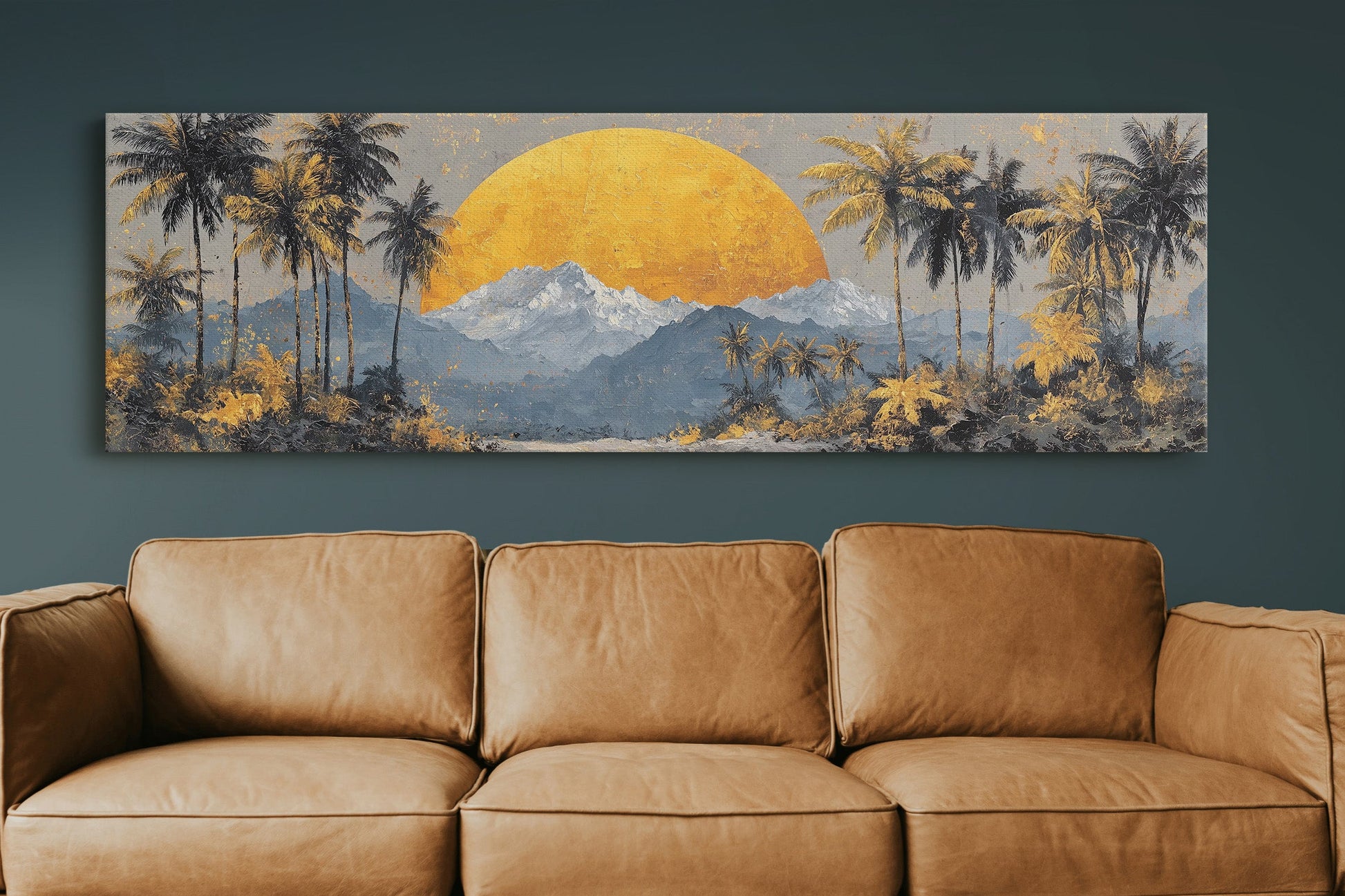 Golden Sun Beyond The Palms