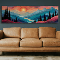 Sunset Layers Across Silent Peaks