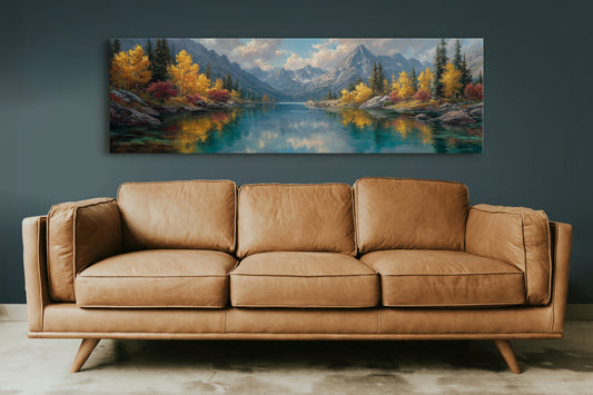 Autumn Reflections Beneath Alpine Peaks