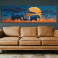 Silent Giants Beneath The Amber Moon
