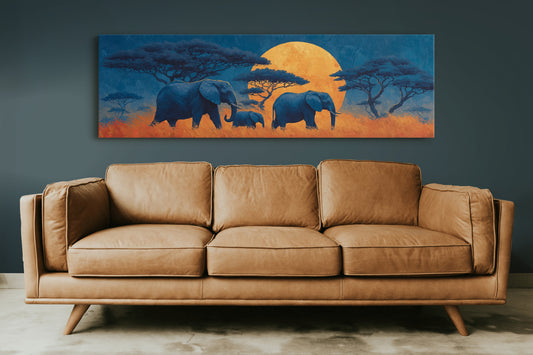 Silent Giants Beneath The Amber Moon