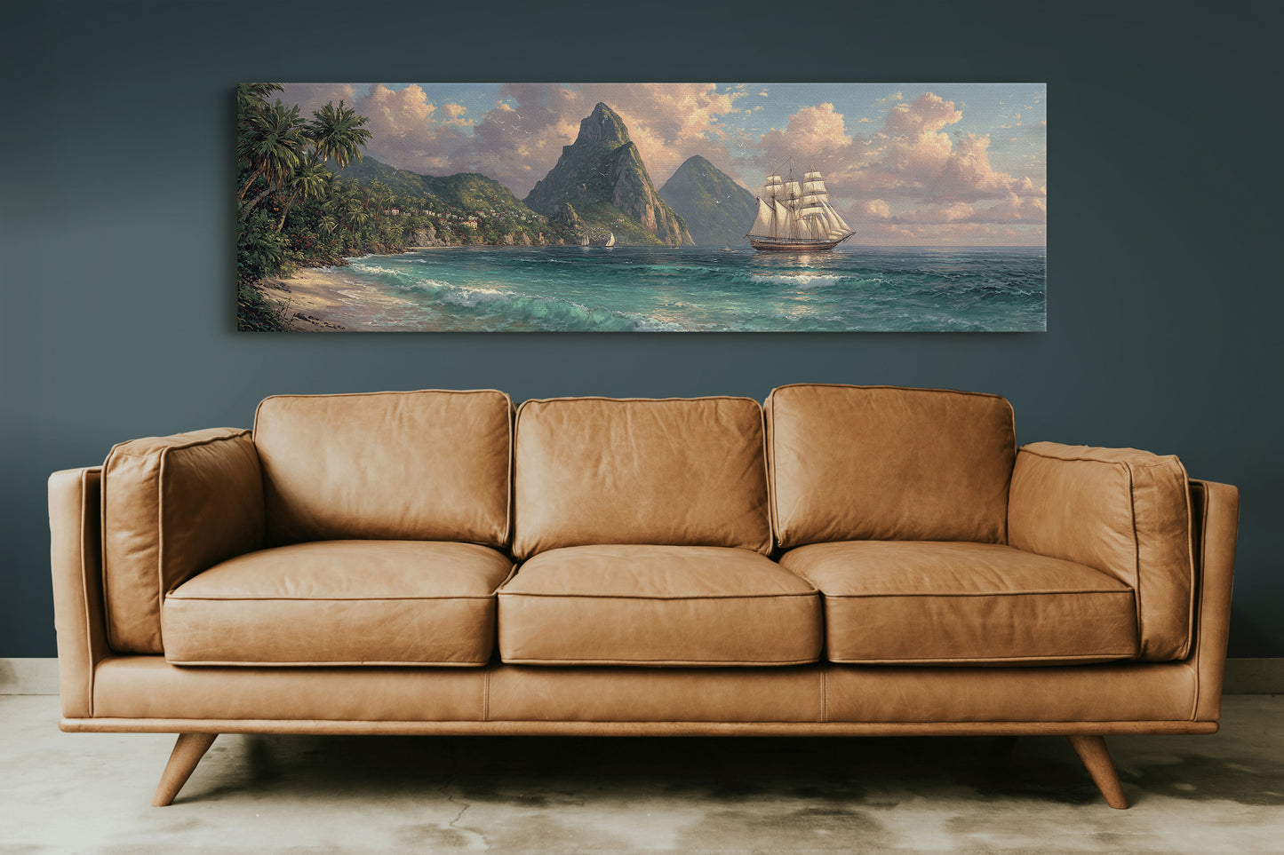 Sails Beneath Emerald Peaks
