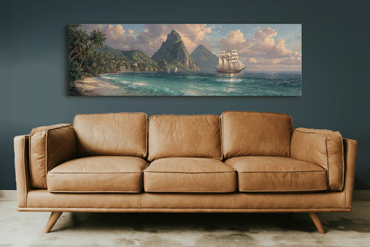 Sails Beneath Emerald Peaks
