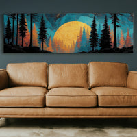 Golden Moon Over Timberline
