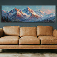 Crimson Light on Alpine Peaks