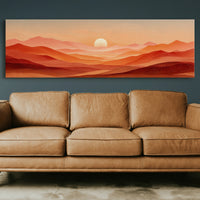 Sunset Waves of Amber Hills
