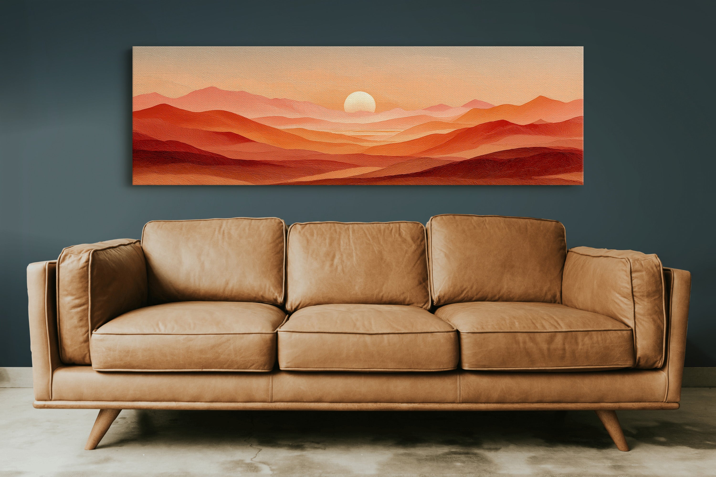 Sunset Waves of Amber Hills