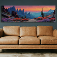Desert Glow Beyond the Cliffs