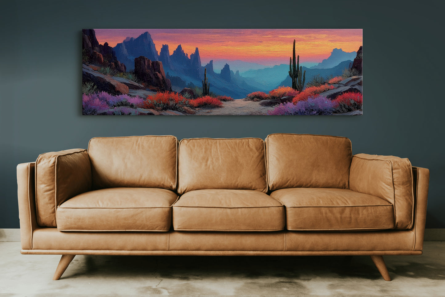 Desert Glow Beyond the Cliffs