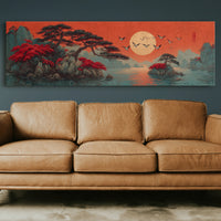 Crimson Sun Over Quiet Isles