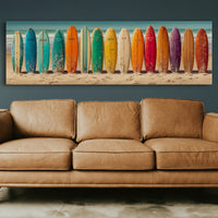 Vintage Surfboard Rainbow