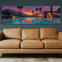 Desert Sunset Poolside Glow