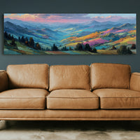 Hills Painted By The Setting Sun