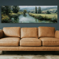 Quiet River Through Green Fields