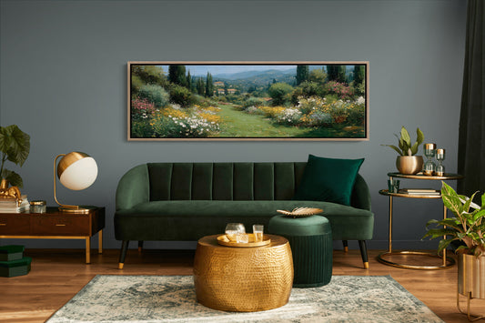 Sunlit Garden Path In Tuscany