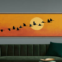 Wild Geese Across the Setting Sun