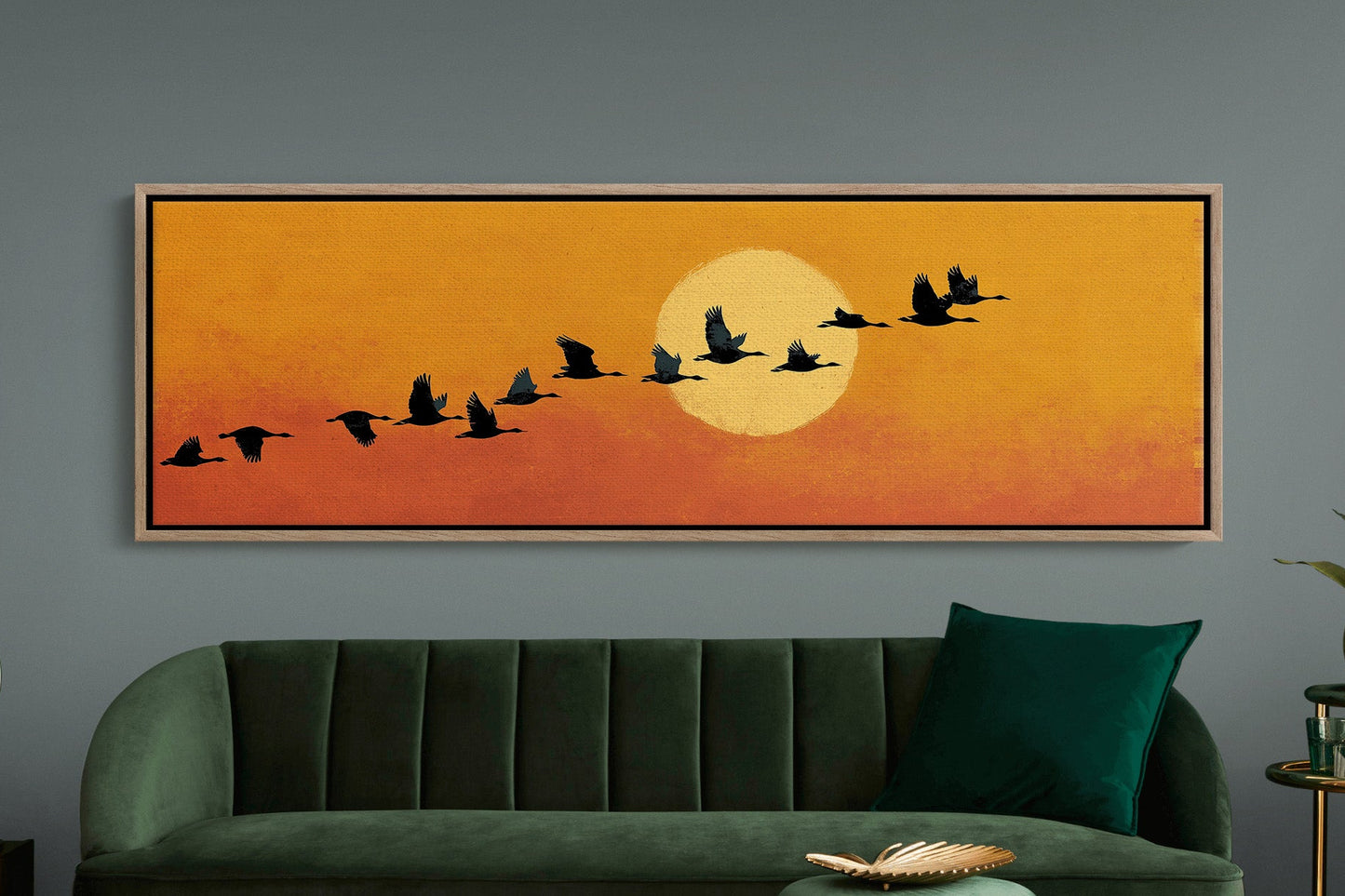 Wild Geese Across the Setting Sun