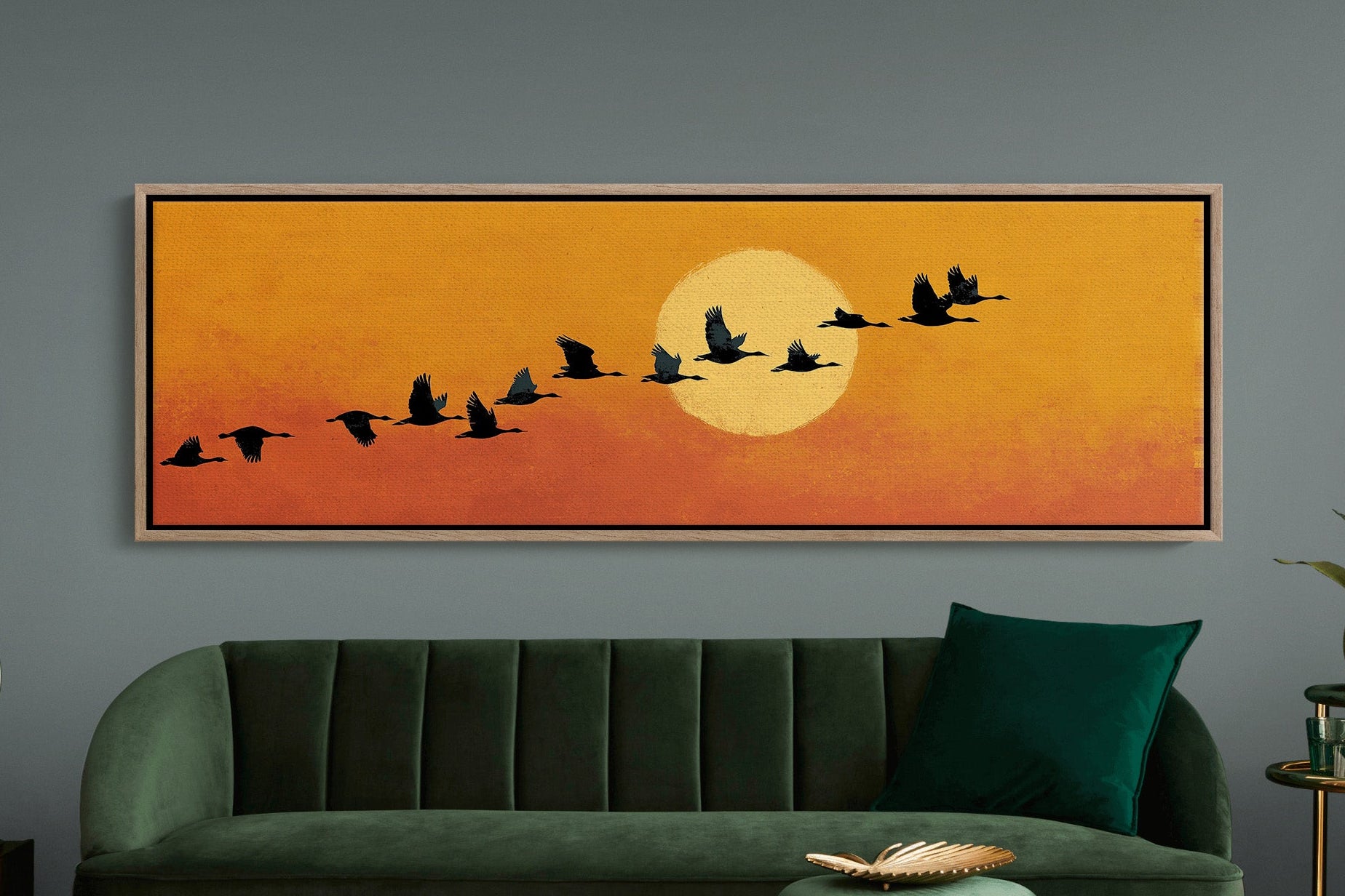 Wild Geese Across the Setting Sun