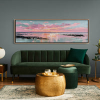 Blush Horizon Coastal Sunset