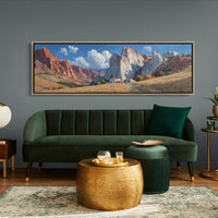 Valley Home Beneath Stone Giants