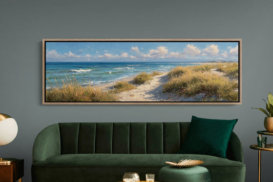 Path Through Golden Coastal Dunes