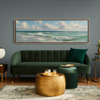 Emerald Waves Beneath Summer Skies
