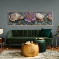 Victorian Peonies In Midnight Garden