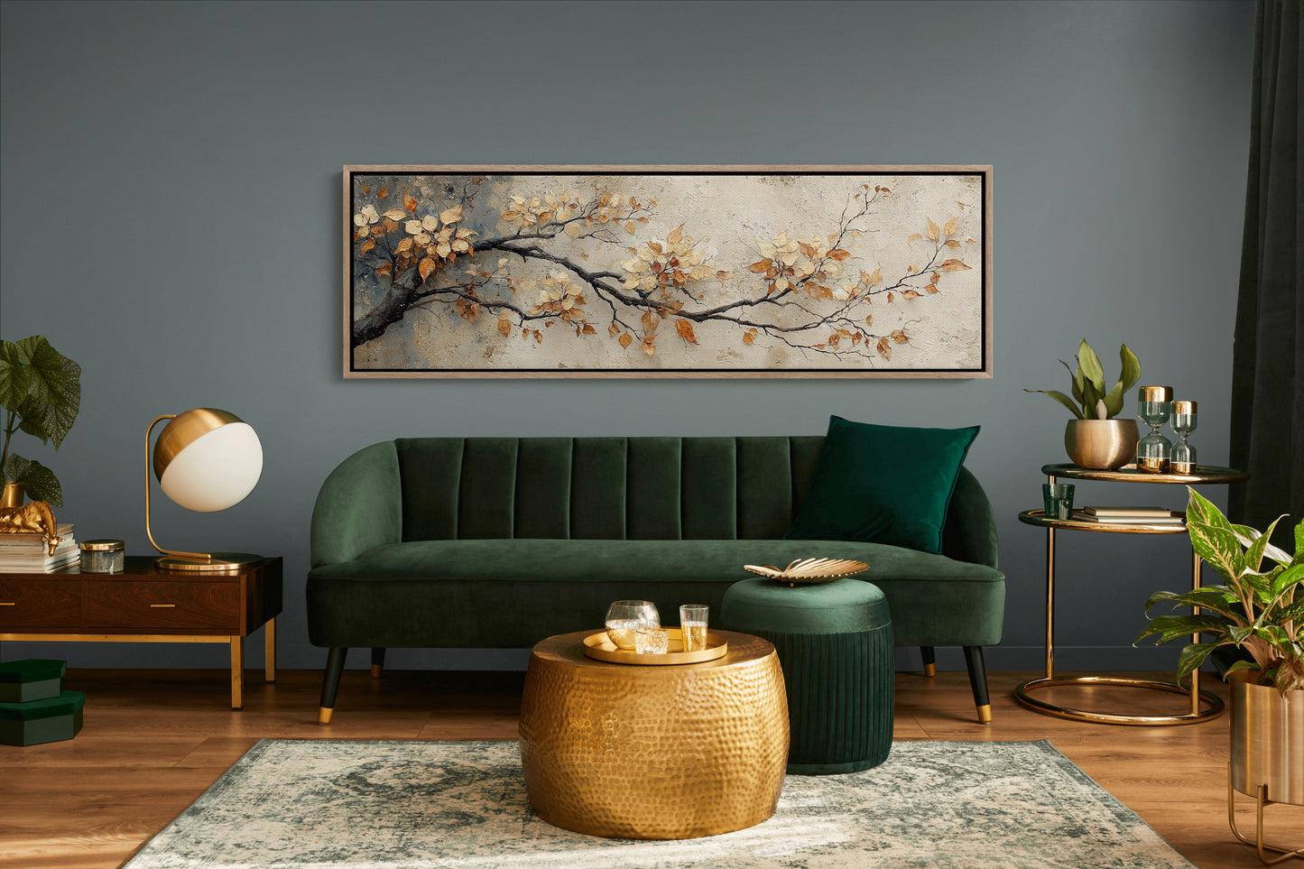 Golden Leaves On Quiet Branch