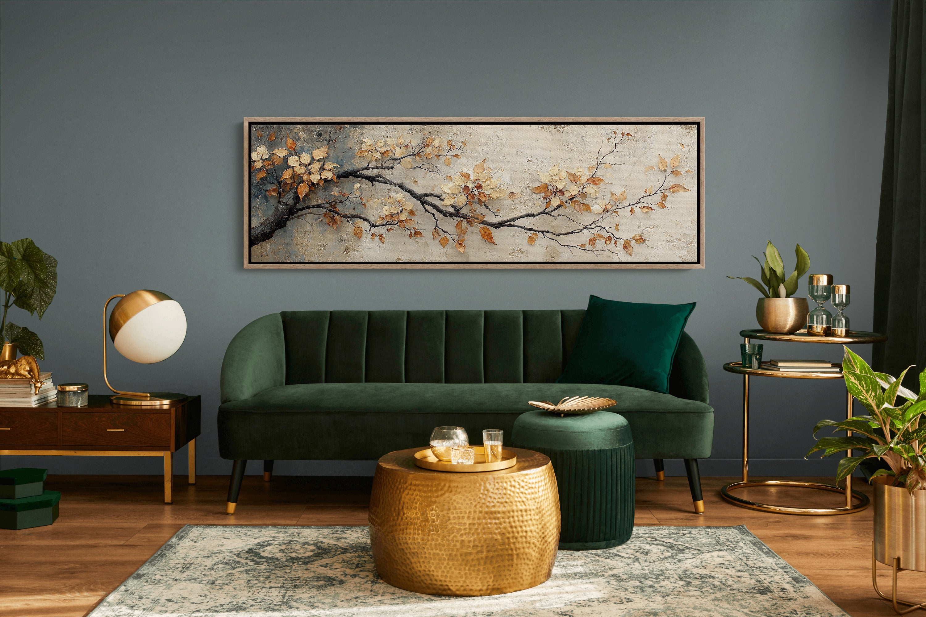 Golden Leaves On Quiet Branch