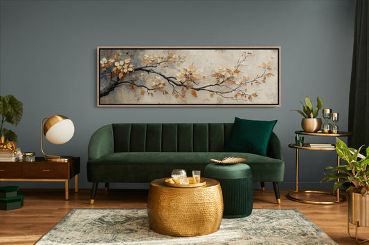 Golden Leaves On Quiet Branch