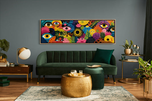 Eyes Watching Through Color