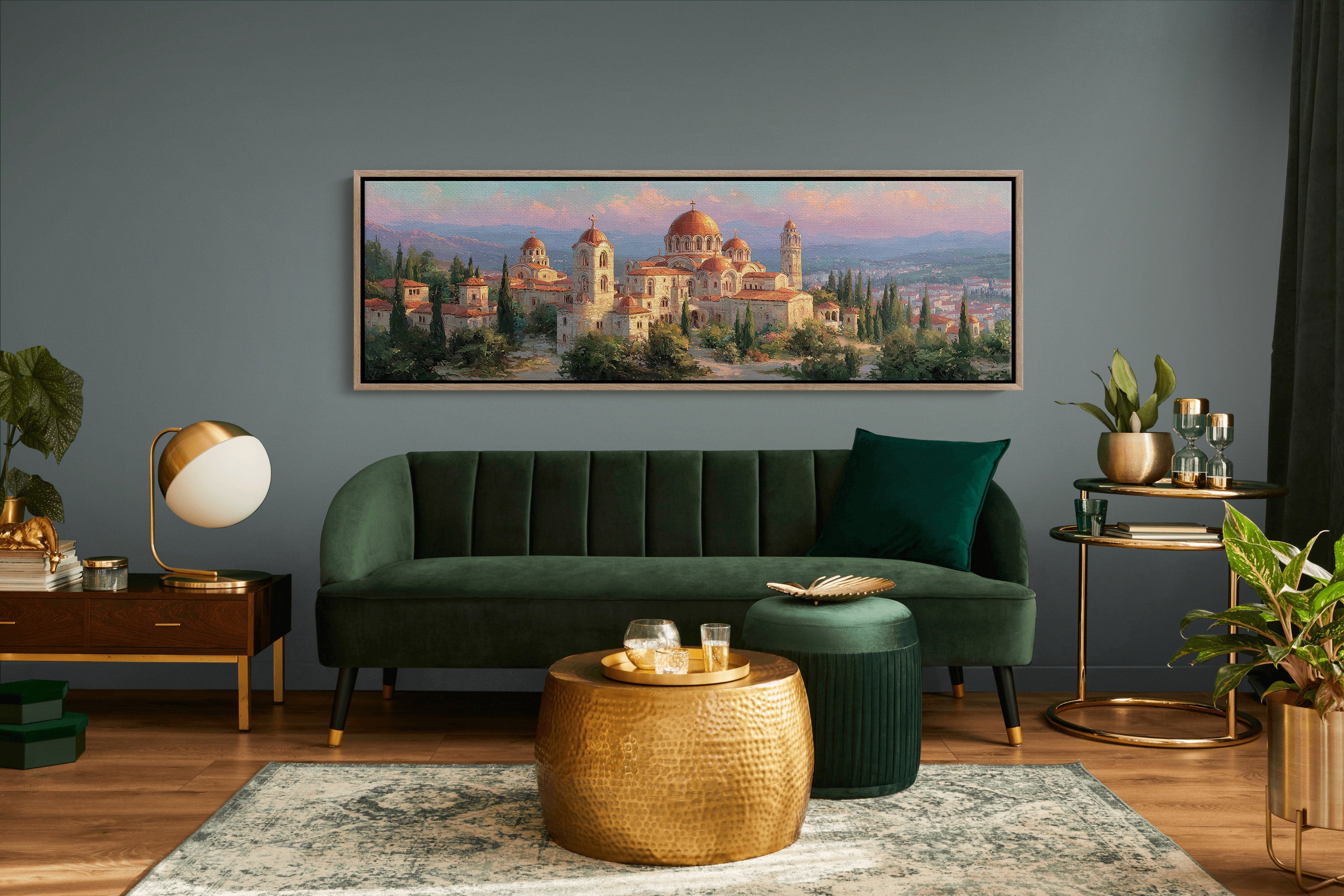 Golden Domes Above the Valley