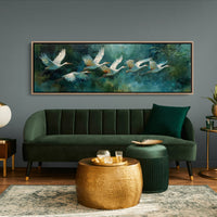 White Herons in Silent Flight