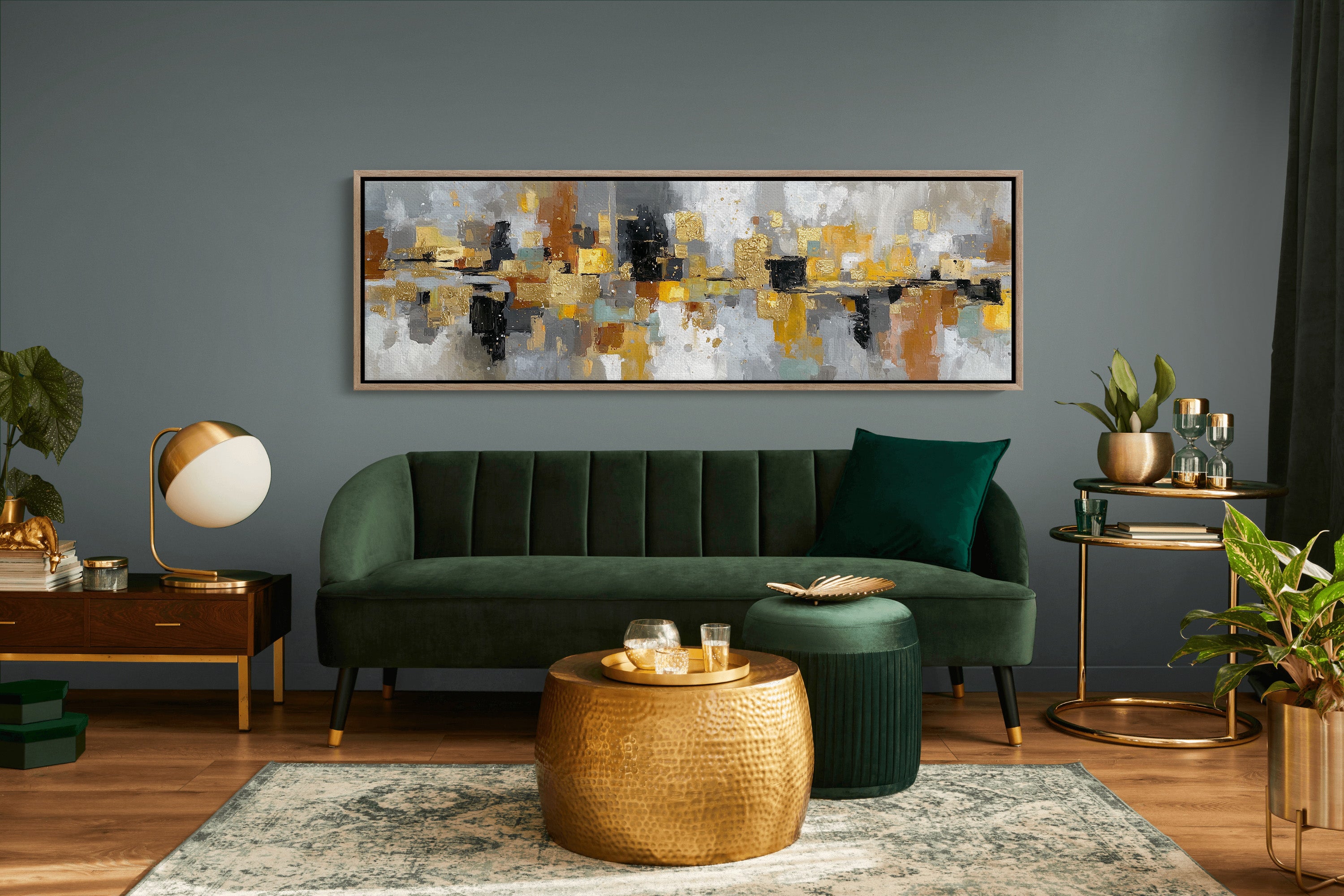 Golden City Abstract