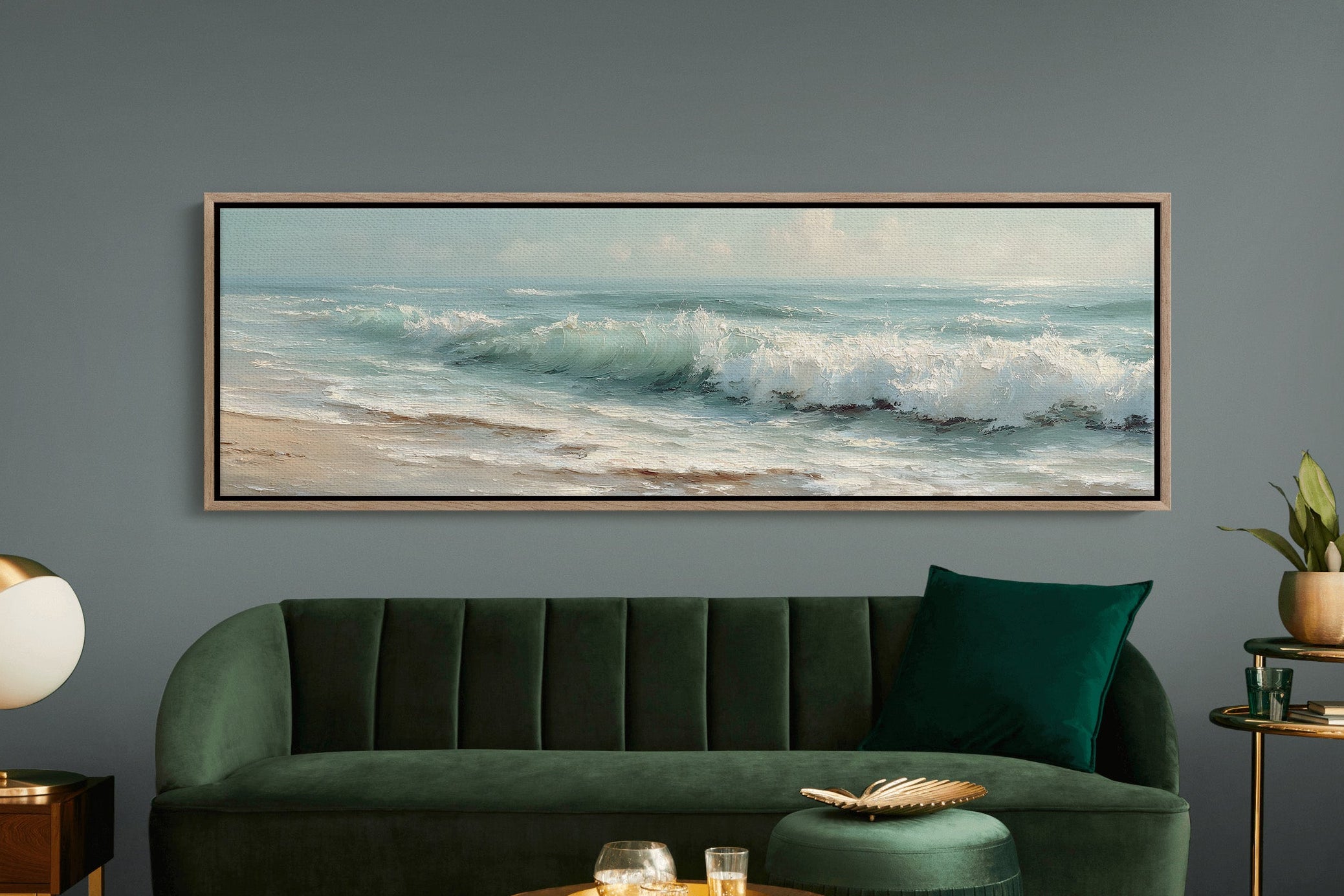 Rolling Waves on Quiet Shore